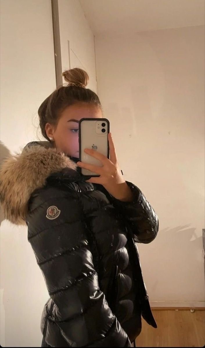Side view with hair tied up